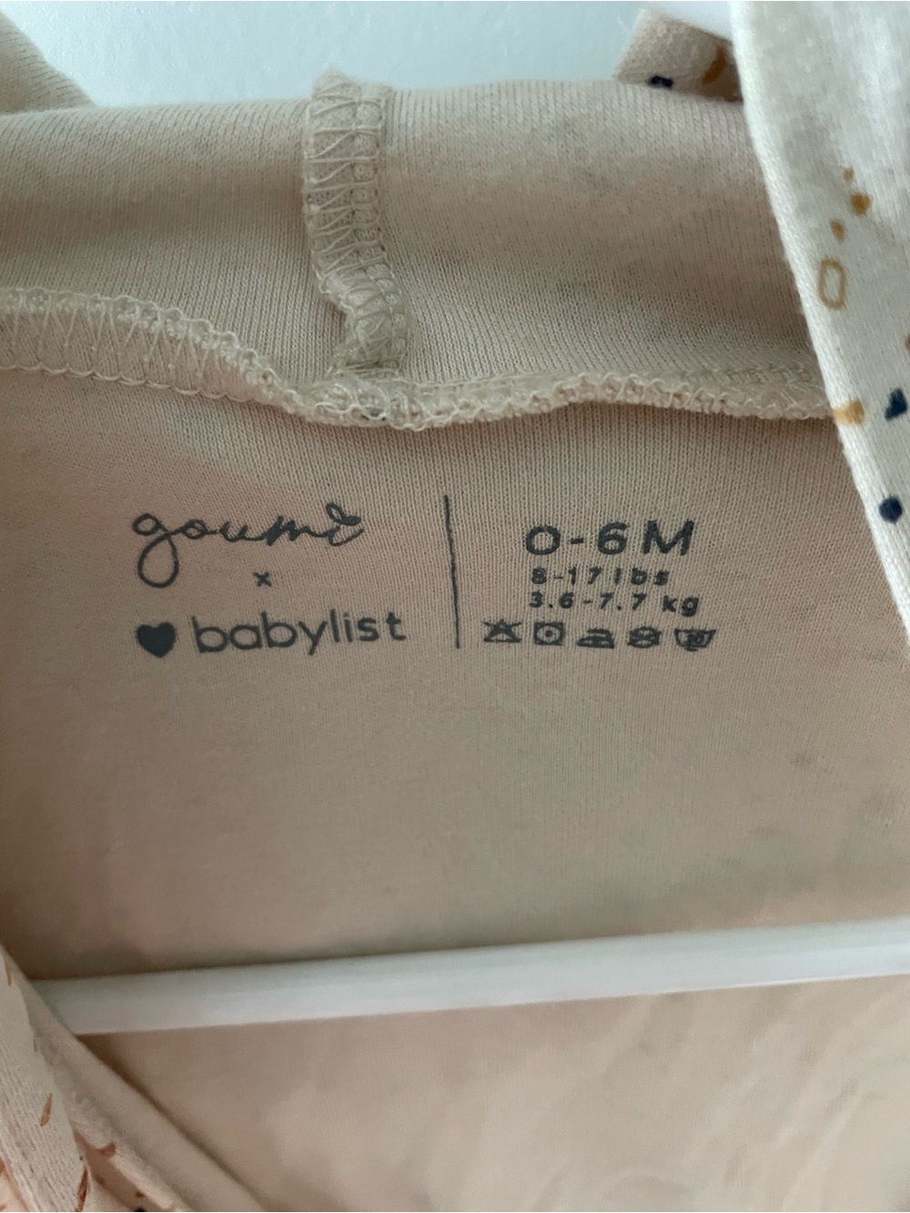 Goumi x babylist Cream Baby Robe